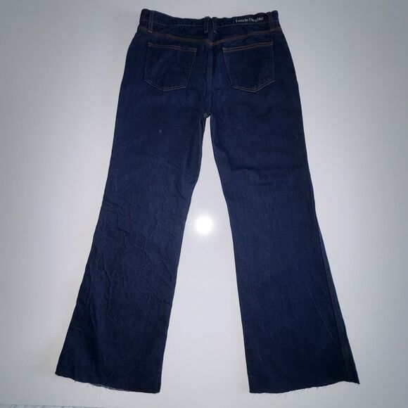 Favorite Daughter Olympia Flare Jeans Size 29 Manchester High Rise Red Hem - Picture 12 of 13